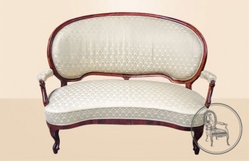 Антикварная скамья в стиле Бидермейер код. VS0782