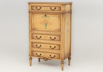 Старинный секретер с полихромной росписью код. RM4100232