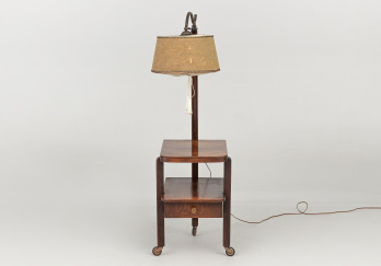 Антикварная тумбочка с торшером код. RM64088