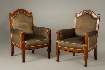 Пара антикварных дубовых кресел код. RM4101543