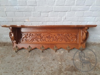 Старинная дубовая настенная вешалка код. BE4097318