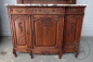 Антикварный буфет из дуба с мраморной столешницей код. BE9384 фото 6