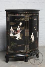 Старинный китайский угловой комод с росписью и инкрустацией код. BE4165254