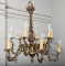 Старинная бронзовая люстра в рокайльном стиле код. BE107084 фото 9
