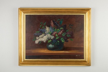 Старинная картина сирень код. RM4165046