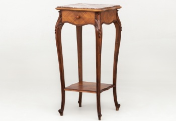 Винтажная подставка из красного дерева с выдвижным ящиком код. RM4100096