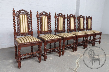 Антикварный набор стульев (6 шт.) код. BE11491